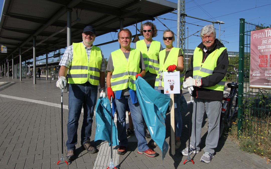 SPD sammelte Müll – Sauber gemacht! Unsere Stadt. Unser dING.